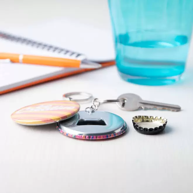 PORTE CLE DECAPSULEUR PERSONNALISABLE MIE 'SEPTY'