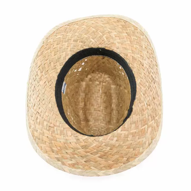 CHAPEAU DE PAILLE NATURELLE PERSONNALISABLE 'LUA COWBOY'