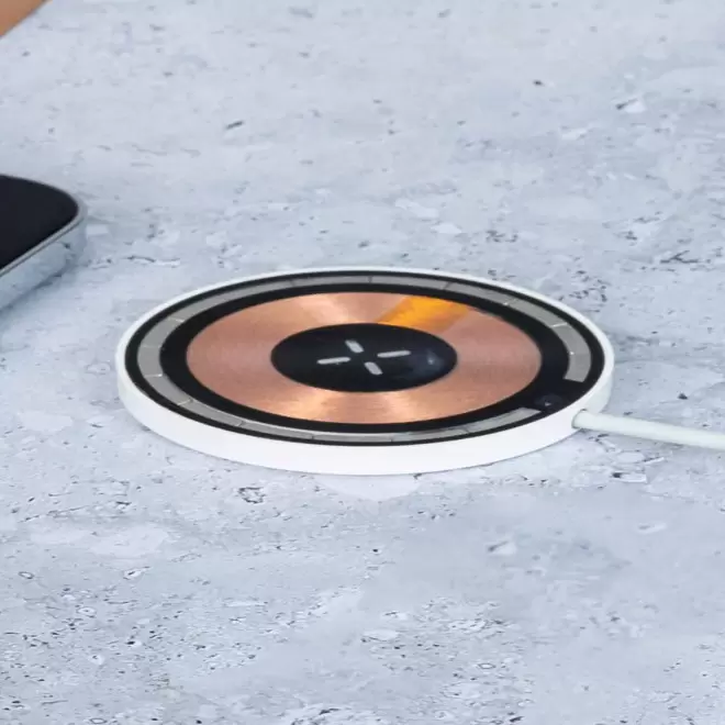 CHARGEUR INDUCTION PERSONNALISABLE 15W 'CUIVRI'