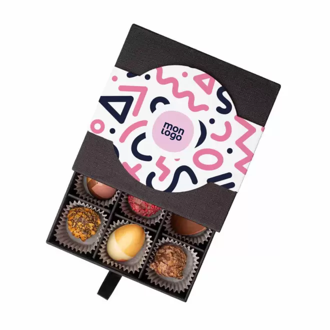 COFFRET PERSONNALISABLE DE 9 CHOCOLATS 'MOMENT'