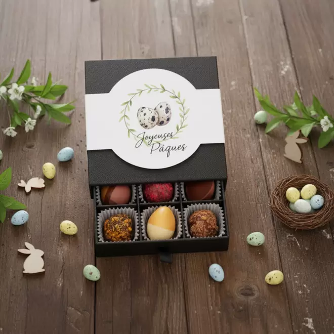COFFRET PERSONNALISABLE DE 9 CHOCOLATS 'MOMENT'