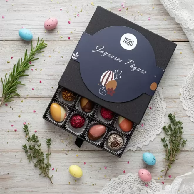 COFFRET PERSONNALISABLE DE 16 CHOCOLATS 'MOMENT'