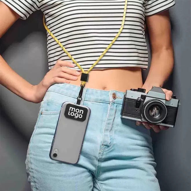 TOUR DE COU TELEPHONE PERSONNALISABLE 'MOBILA'