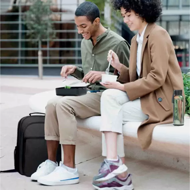 LUNCH BOX PERSONNALISABLE DEUX NIVEAUX 'CENA' 