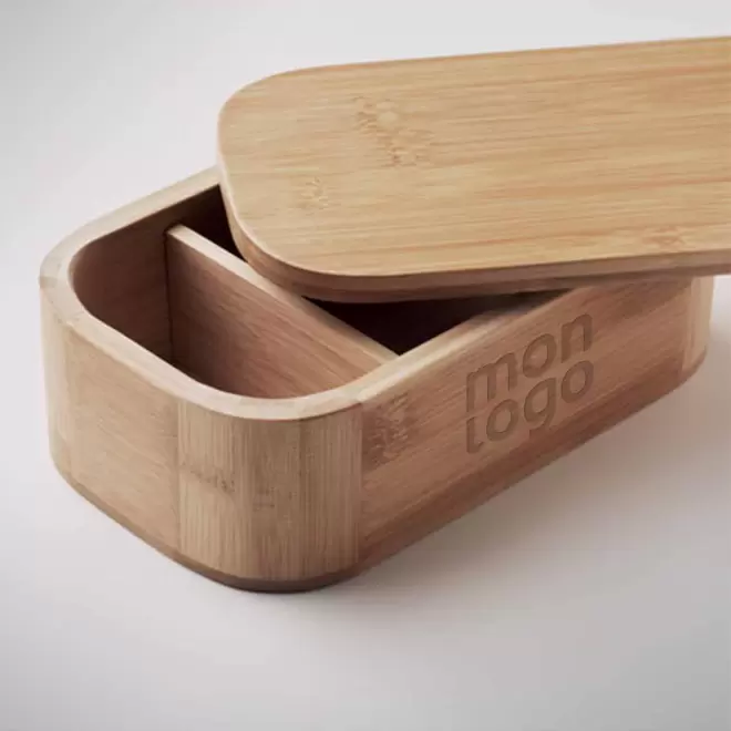 LUNCH BOX PERSONNALISABLE EN BAMBOU 1L 'BUMBA MAX'