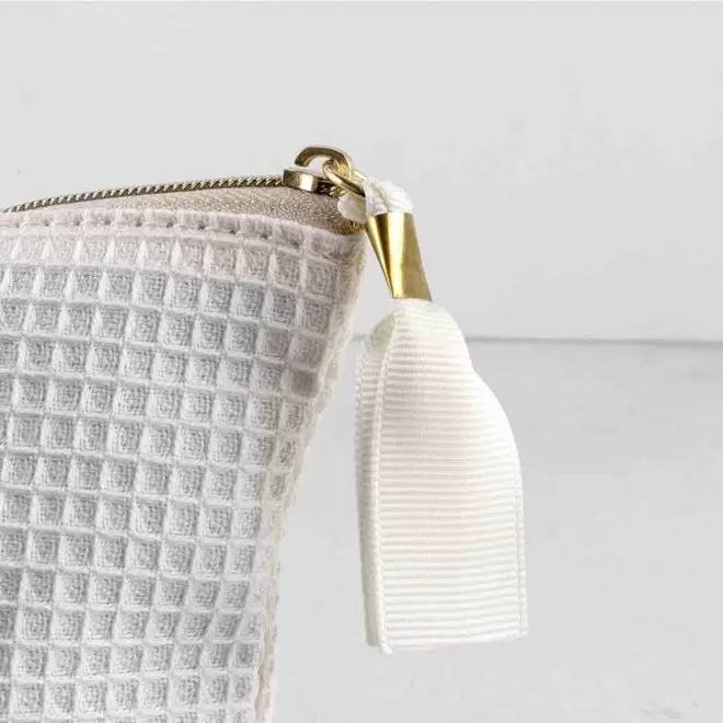 TROUSSE DE TOILETTE COTON PERSONNALISABLE 'WAFFLYT MINI'