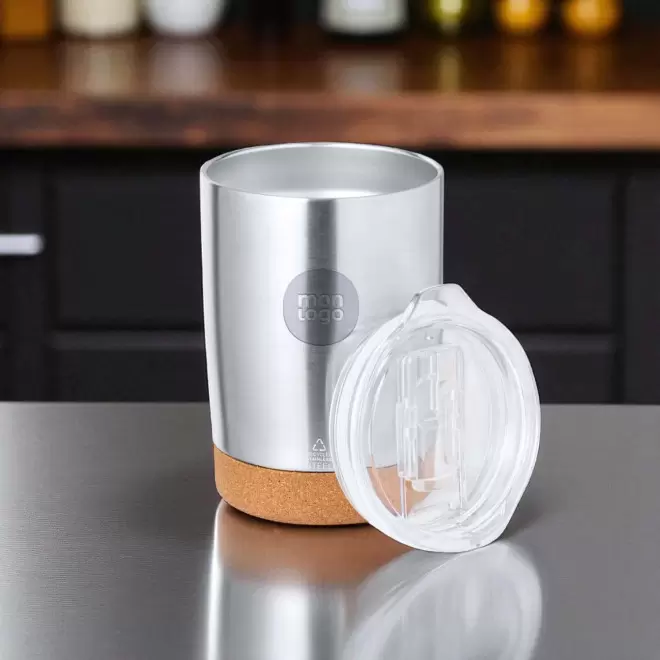 MUG ISOTHERME RECYCLE PERSONNALISABLE 350ML 'MAFLOW'