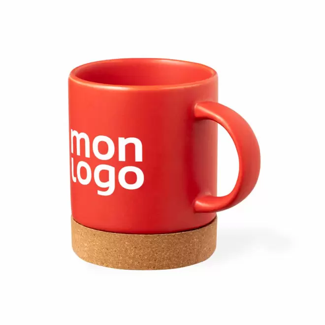 MUG EN CERAMIQUE ET LIEGE PERSONNALISABLE 'MARLINA'