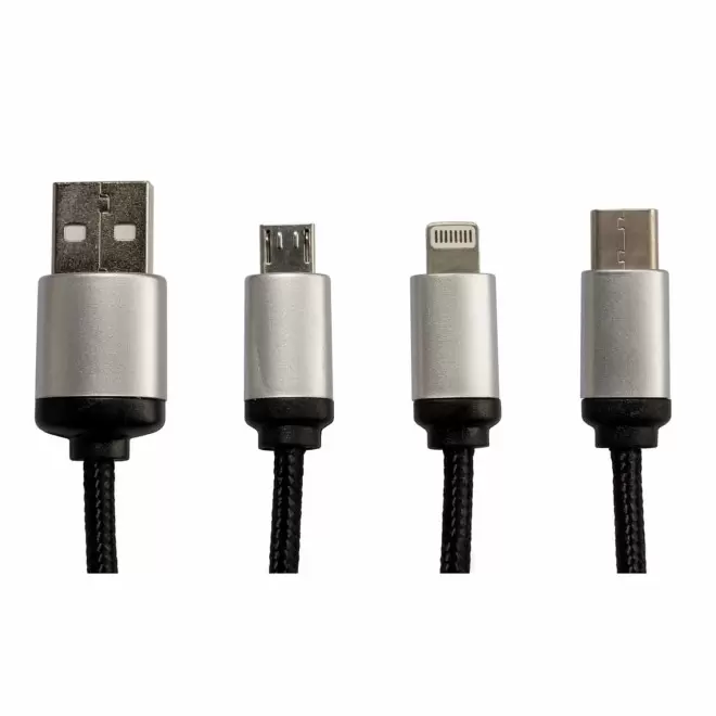 CABLE PERSONNALISABLE ECO 3EN1 LUMINEUX 'ANAT RING'