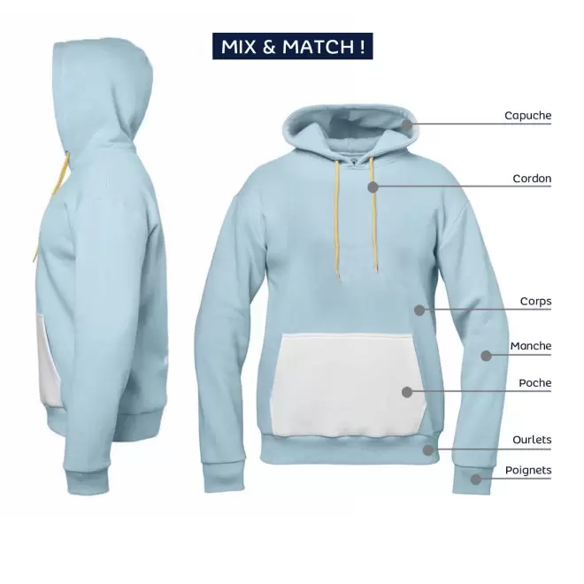 SWEAT SHIRT PERSONNALISABLE MIXTE 'SNAKE CUSTOM'