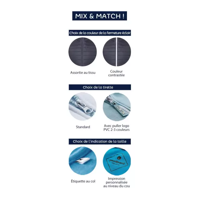 DOUDOUNE SUR MESURE BW FEMME 'STREAM CUSTOM'