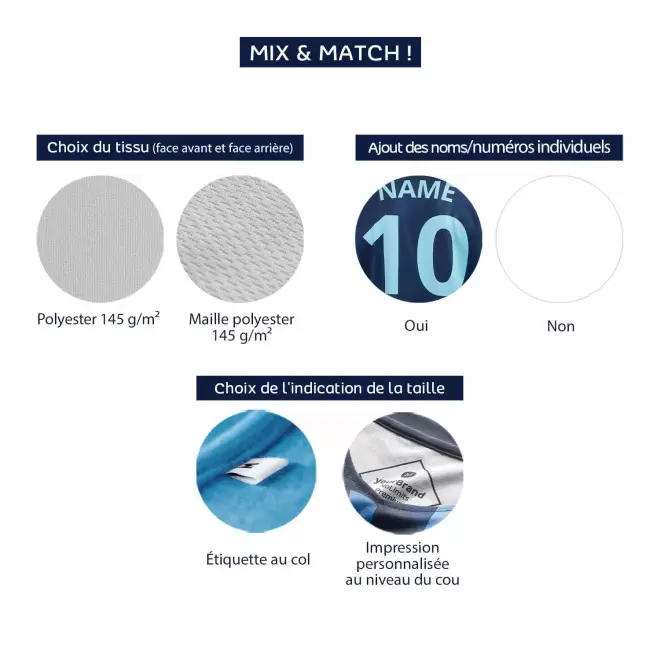 TEE SHIRT PERSONNALISABLE FOOT HOMME 'FANFOOT'