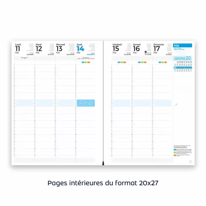 AGENDA PERSONNALISÉ 2025 PERSONNALISABLE 'PHARO'