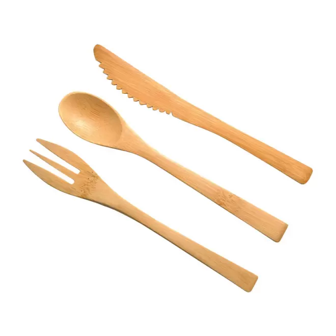 SET DE COUVERTS PERSONNALISÉS EN BAMBOU 'FENTO'