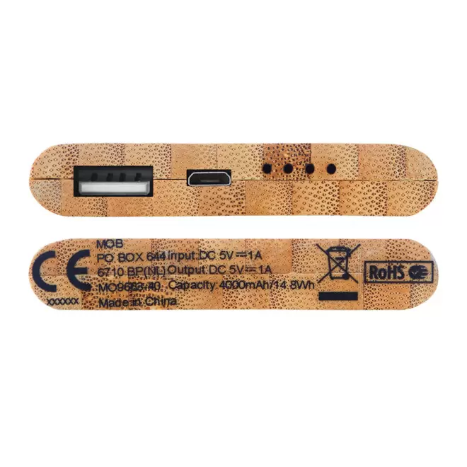 POWERBANK PERSONNALISABLE EN BAMBOU 'ARENAPOWER'