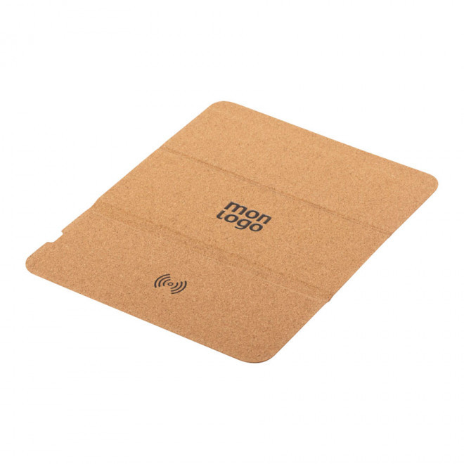 TAPIS DE SOURIS PERSONNALISABLE À INDUCTION EN LIEGE 'RELIUM'