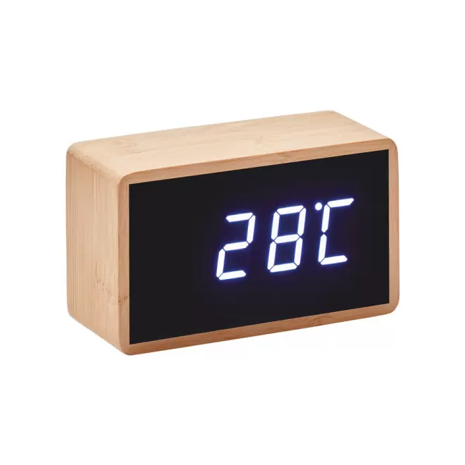 RÉVEIL RECTANGLE EN BAMBOU PUBLICITAIRE 'MANILA'