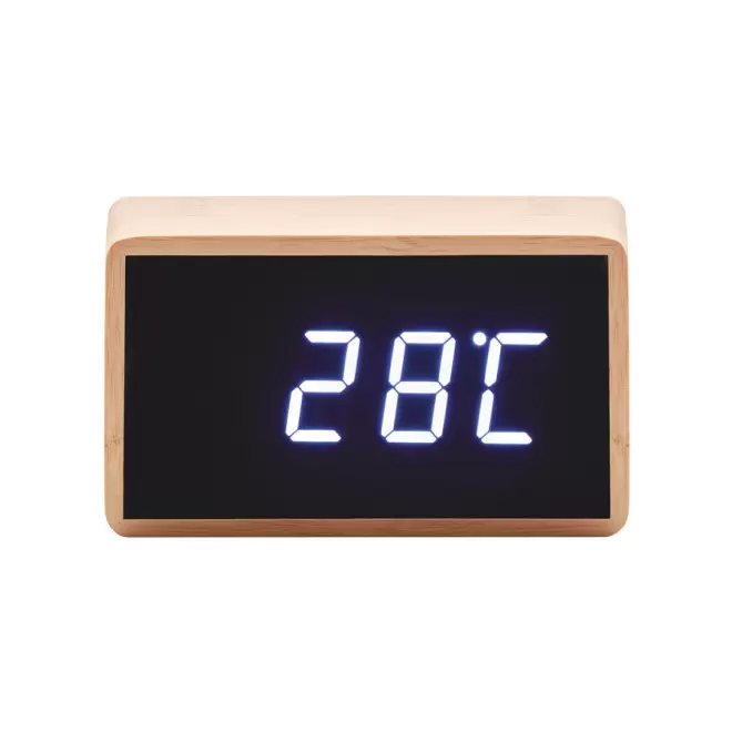 RÉVEIL RECTANGLE EN BAMBOU PUBLICITAIRE 'MANILA'