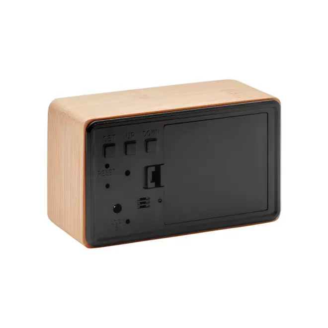 RÉVEIL RECTANGLE EN BAMBOU PUBLICITAIRE 'MANILA'