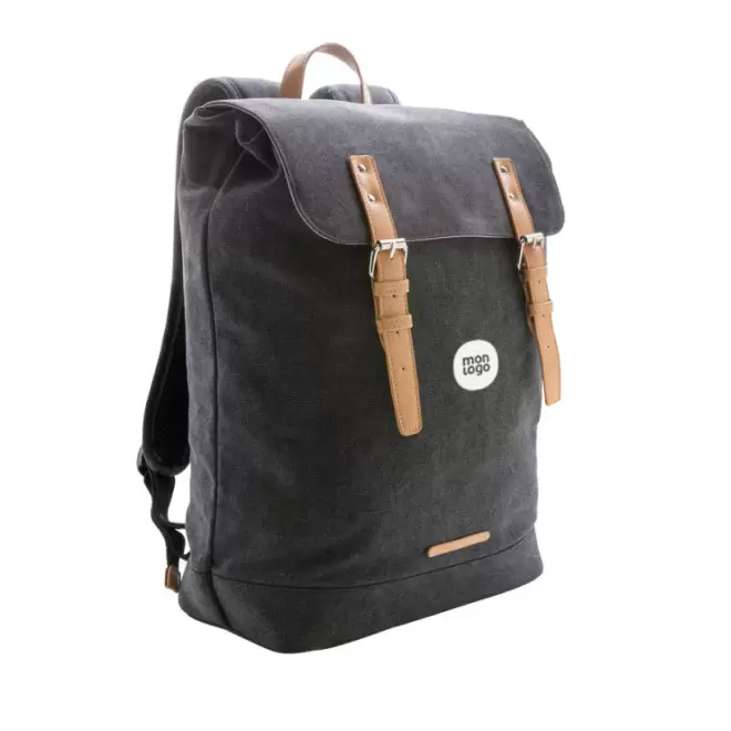 SAC À DOS ORDINATEUR PERSONNALISABLE EN TOILE 'CALVERTON'