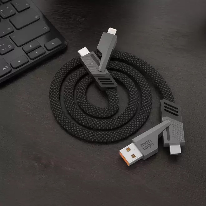 CABLE 4 EN 1 60W PERSONNALISABLE 'NEGMI'
