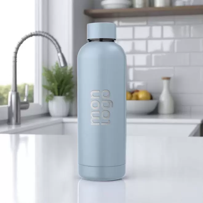 BOUTEILLE 500ML RECYCLE PERSONNALISABLE 'SPAZIO PASTEL'
