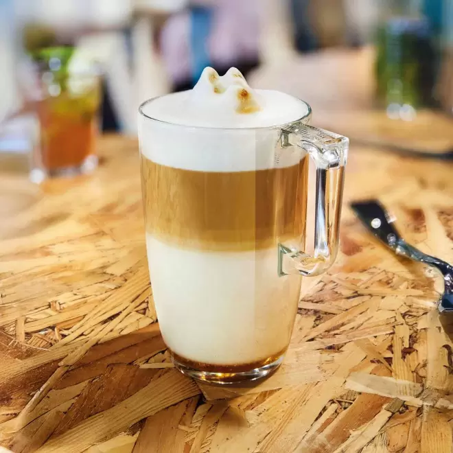 MUG EN VERRE FRANCAIS 400ML PERSONNALISE 'NUEVO'