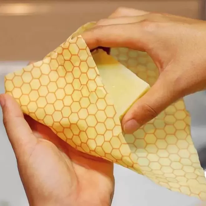 LOT DE 3 BEE WRAPS VEGANS PERSONNALISABLE 'PAKPAK'