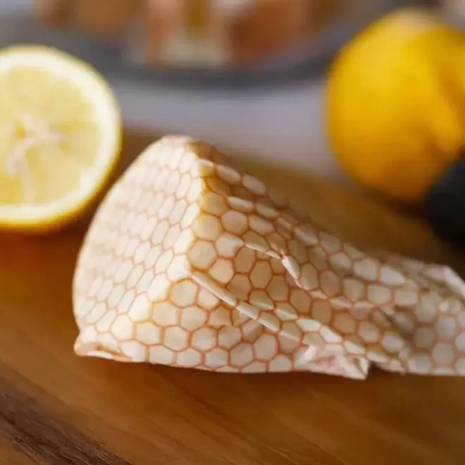 LOT DE 3 BEE WRAPS VEGANS PERSONNALISABLE 'PAKPAK'