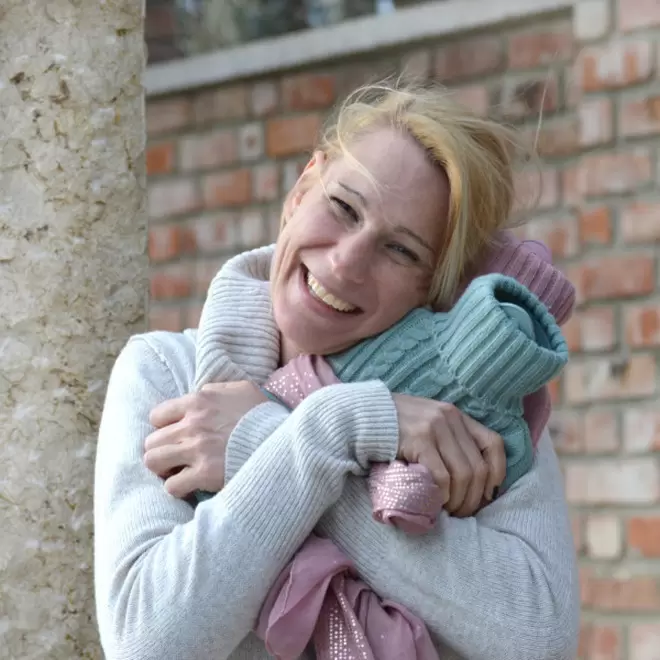 BOUILLOTTE PERSONNALISABLE 1.8L HOUSSE TRICOTEE 'CALDA'