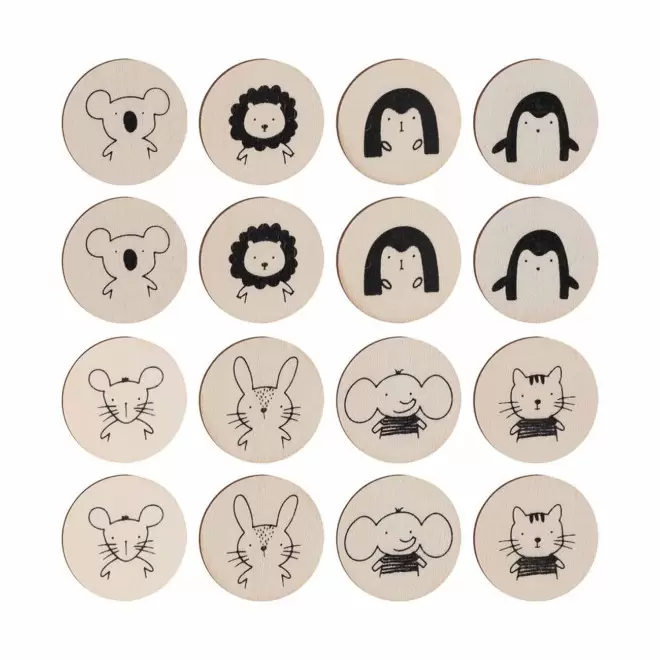 JEU DE MEMO A COLORIER PERSONNALISE 'CHOUPI'