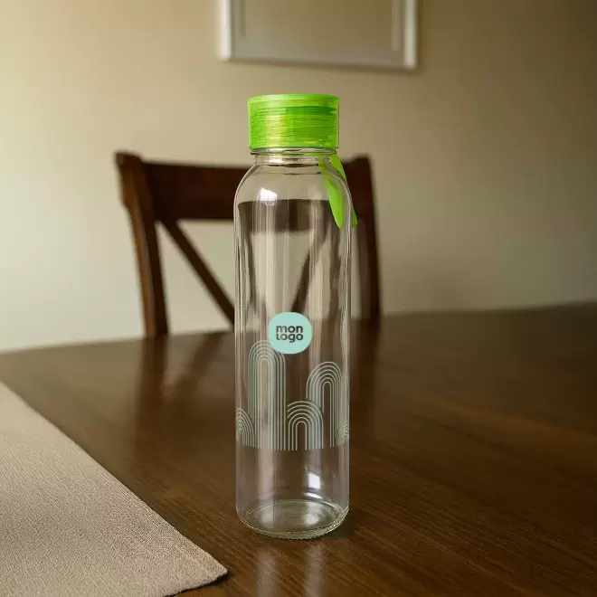 BOUTEILLE VERRE PERSONNALISABLE 'KILIMANDJARO'