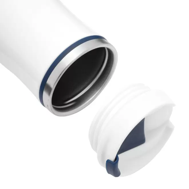 MUG ISOTHERME 400ML PERSONNALISABLE 'CREMA BLANC'