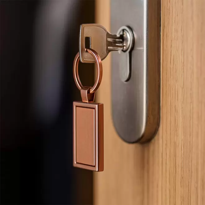 PORTE CLES PERSONNALISE EN METAL 'ANTONETTE'