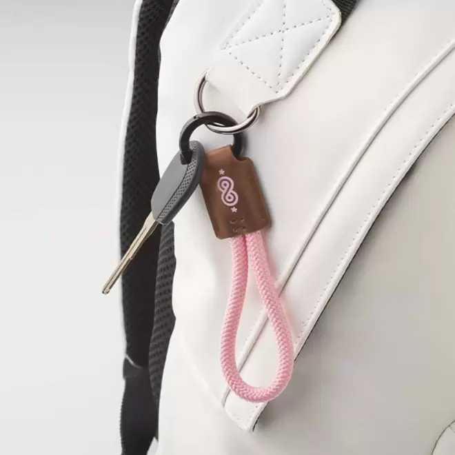 PORTE CLE CORDE ET PU PERSONNALISABLE 'KALOU PU'