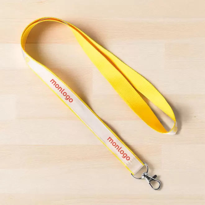LANYARD AVEC SATIN PERSONNALISABLE 'LUNGO SATIN'