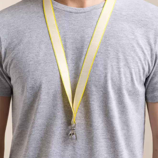 LANYARD AVEC SATIN PERSONNALISABLE 'LUNGO SATIN'