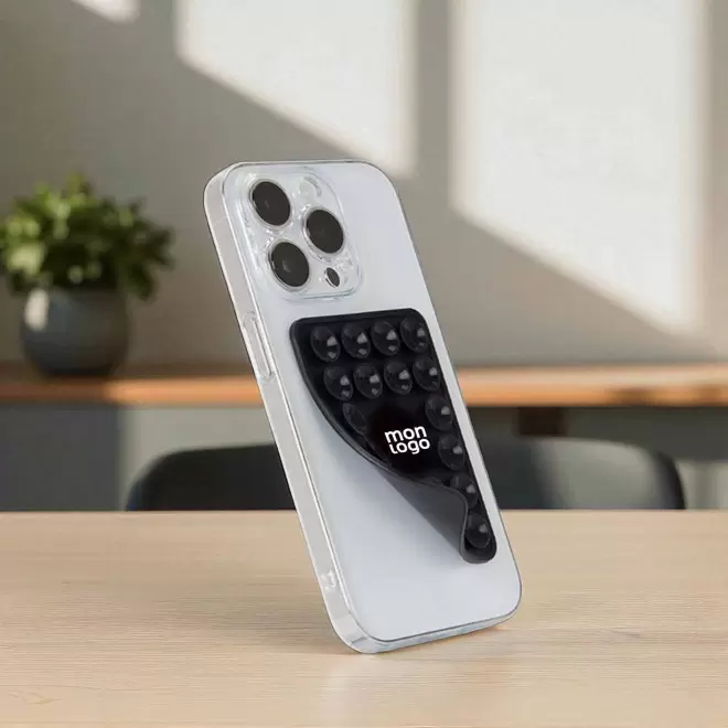 SUPPORT TELEPHONE PERSONNALISABLE VENTOUSE 'MINOUCHE'