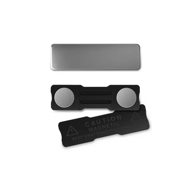 BADGE AIMANTE PERSONNALISABLE EN BOIS MDF 'MAGNETO BOIS'