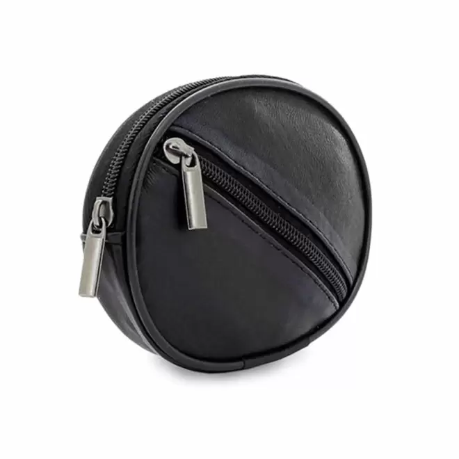 PORTE CLE PERSONNALISE EN CUIR ROND 'ILYOUS'