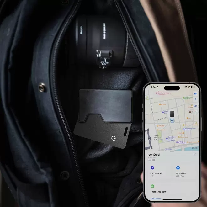 CARTE PERSONNALISABLE GEOLOCALISABLE 'CARDFIND RECHARGE'