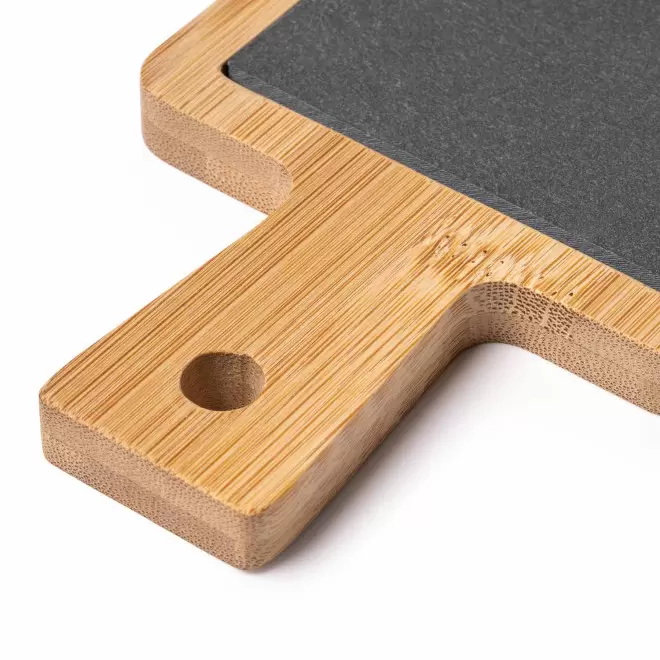 PLANCHE PERSONNALISABLE EN BAMBOU ET ARDOISE 'DOISO' 