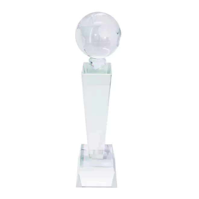 TROPHEE EN VERRE PERSONNALISE 'VICKY GLOBUS'