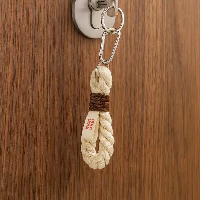 PORTE CLE CORDE MOUSQUETON PERSONNALISE 'MOUSCORDE'