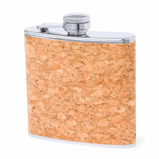 FLASQUE 170ML PERSONNALISEE EN INOX ET LIEGE 'GUDY CORK'