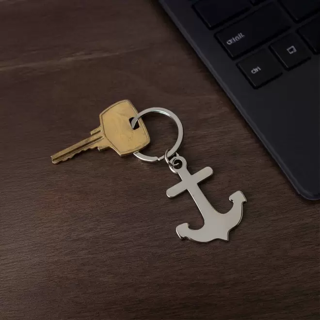PORTE CLE EN METAL PERSONNALISE 'METALO ANCRE'
