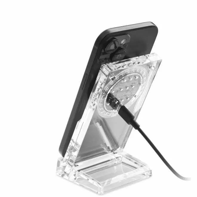 SUPPORT CHARGEUR PERSONNALISABLE 15W 'ACRYLO'