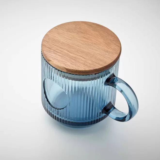 MUG VERRE NERVUREE PERSONNALISE300ML 'VIVIANE'