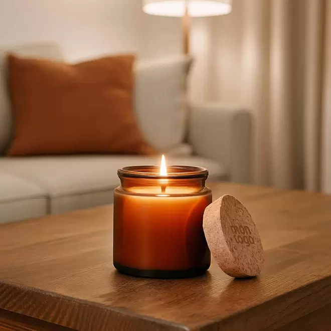 BOUGIE PERSONNALISABLE PARFUMEE 'LINNA LIEGE'