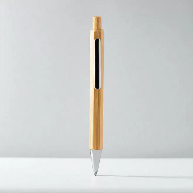 STYLO HEXAGONAL PERSONNALISE EN BAMBOU 'CONI BAMBOU'